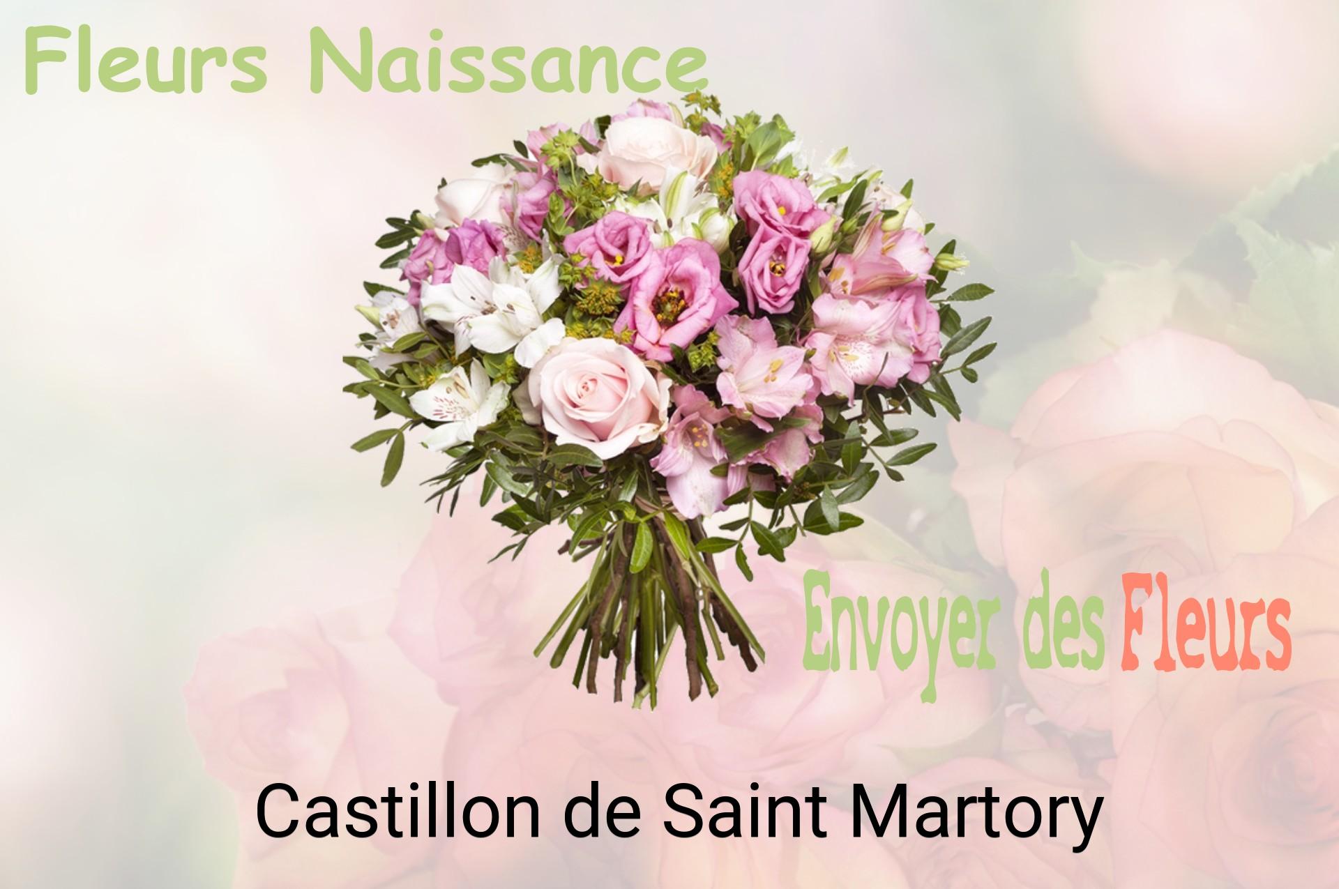 Bouquet de fleurs de naissance livré à Castillon-de-Saint-Martory